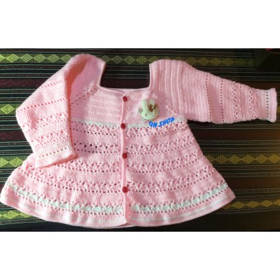 Áo khoác len bé gái dài tay - 009AKNK